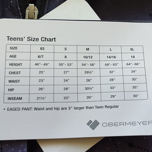 NWT Obermeyer Girl Teen 1/4 Zip Baselayer Ski Snowboard Winter Stars Size Medium - Picture 10 of 11